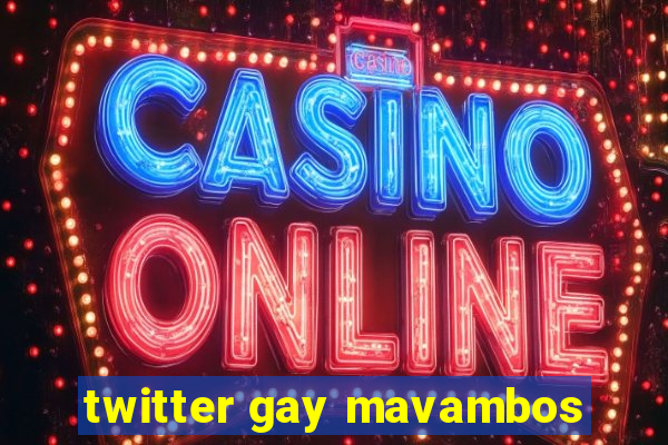 twitter gay mavambos